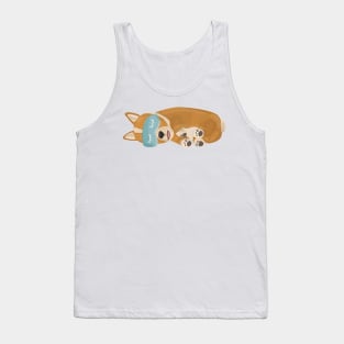 Napping Corgi Tank Top